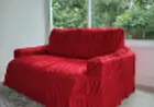 Capa para Sofá Retrátil e Reclinável 4 Lugares - Vermelho