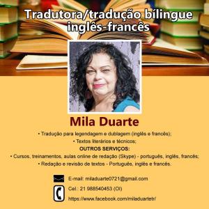 Mila Duarte tradutor(a) autônomo(a) freelancer, RJ