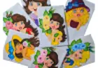 Bonecas Pintadas Em Pano De Prato