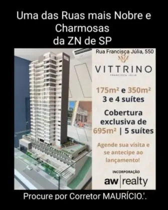 Lançamento Alto Padrão-Santana-ZN-SP 175m2 e 350m2