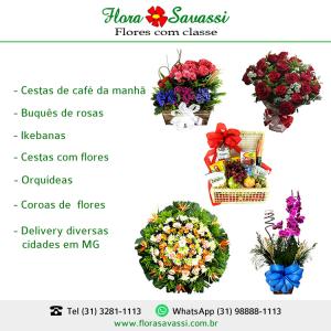 Belo Vale MG Floricultura flores em Belo Vale MG entrega arranjos florais, cesta de café e coroa de