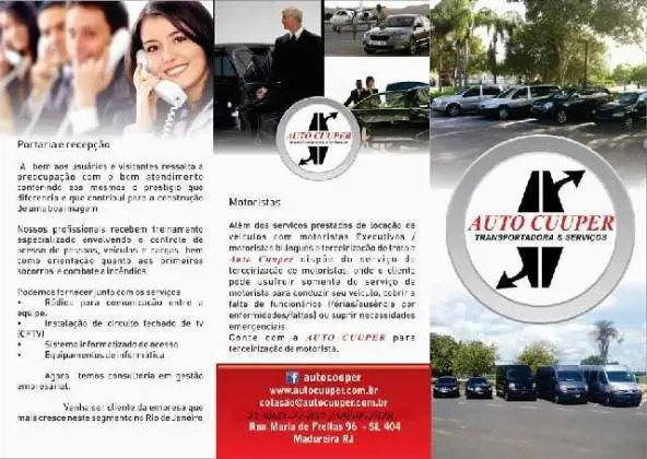 Autocuuper - Locação de veiculos sedan e utilitario c/ Motorista