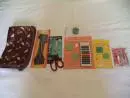 NECESSAIRE COM VÁRIOS ITENS- TUDO POR R$ 80, 00