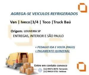 AGREGA-SE VEICULOS REFRIGERADOS
