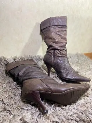 Bota Salto Naturali Marrom nº 35