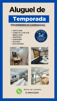 Excelente apartamentos e casas para temporada em Capão da Canoa