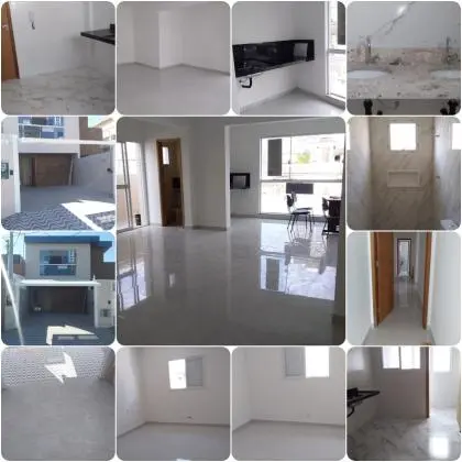 Sobreposta nova OK parte alta TODA AMPLA, otima sala para 3 ambientes com varanda gourmet, 2 garagen