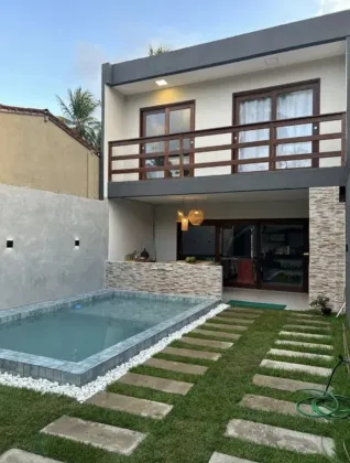 vendo casa duplex 3 qtos suite lazer completo 300 mets da praia do patacho