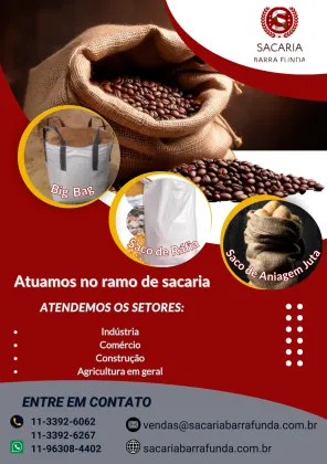 Sacaria, Sacos de Ráfia, Big Bags