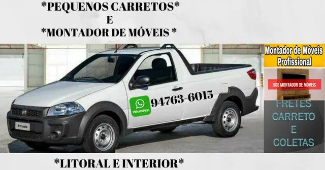 Carretos fretes e mudanças com montador de móveis!!