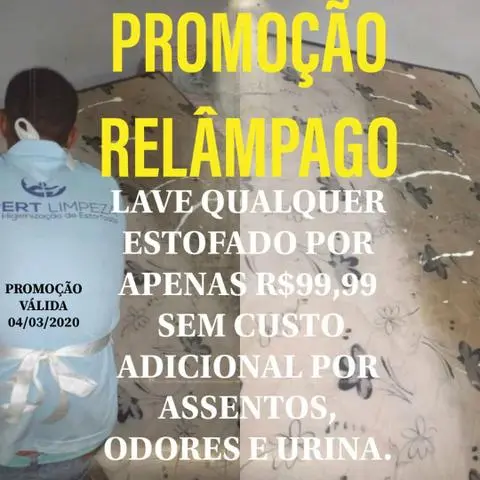 Promoção qualquer estofado por apenas 99, 99