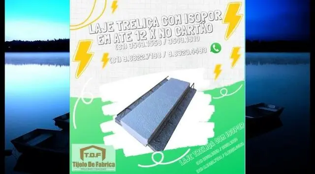Laje Treliça Com Isopor Direto de Fábrica
