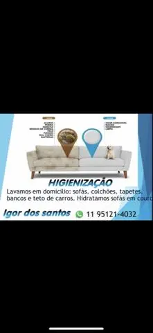 Higienização de estofados!!