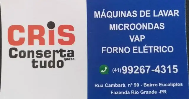 Cris conserta quase tudo