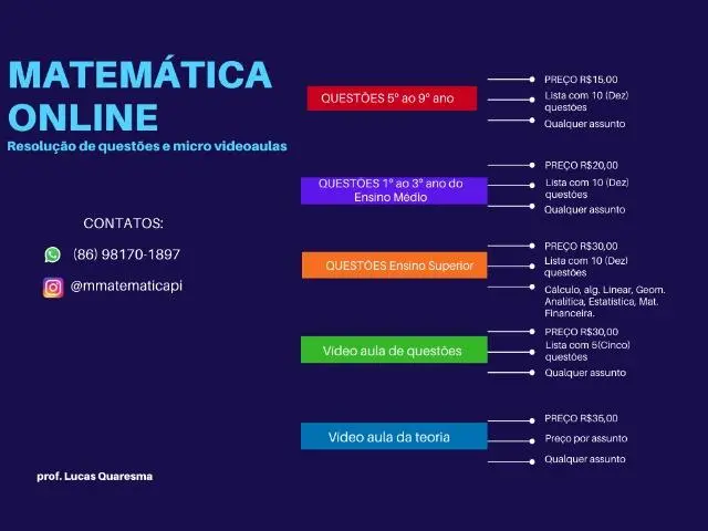 Serviço online de Matemática