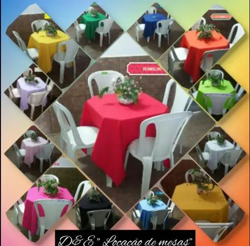 Kits mesas para Aluguel ( R$ 5.00 ) ( 99212 6216 )