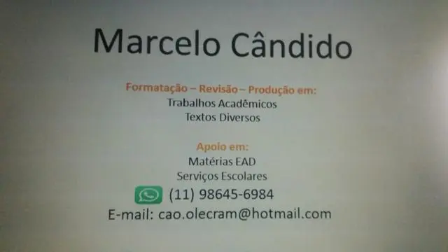 Assessoria em trabalhos acadêmicos