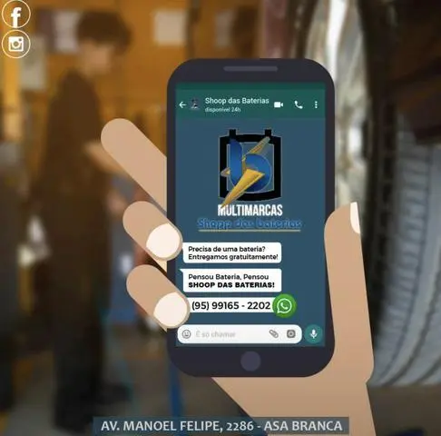 Promoção de baterias, com preço de fábrica