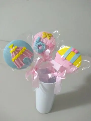 Personalizados de chocolate Circo Rosa