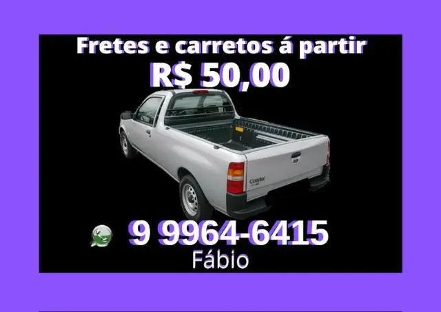 Frete carreto á partir 50, 00
