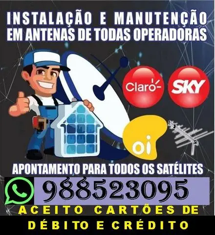 Antenista técnico Contagem Betim BH e Região