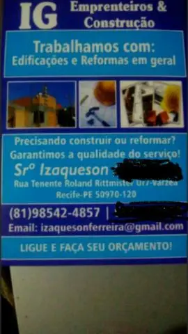 IG empreiteira & construção