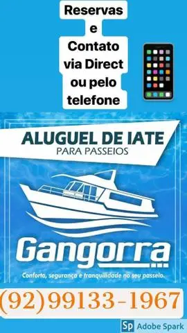 Alugo Lindo Iate para passeio, pescaria, pernoite.