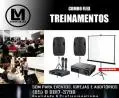 Projetor, telão e som