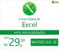 Curso de Excel - R$ 29, 90 - 100% online e sem mensalidades!