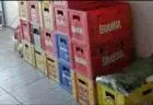 Caixa de cerveja vazia na promoção 25 cada
