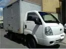 Carreto, transporte de carga, mudança com baú. foto do veículo