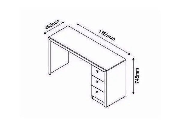 Mesa Computador c/ Gavetas
