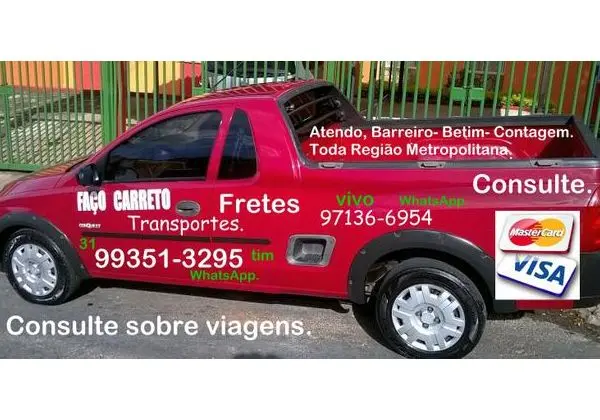 Carretos, Fretes em Geral. Transporto Moto. Transporto Geladeiras