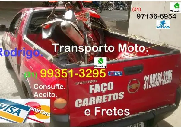 Transporto Moto. Transporto Geladeiras- Carretos- Fretes