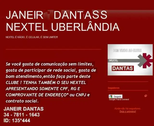 DIA DOS NAMORADOS - PRESENTEIE COM UM NEXTEL UBERLANDIA