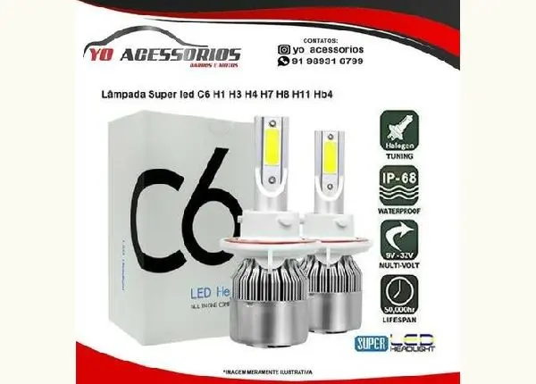 Oferta!! Par de Lampada Super led para farol e farol de milha