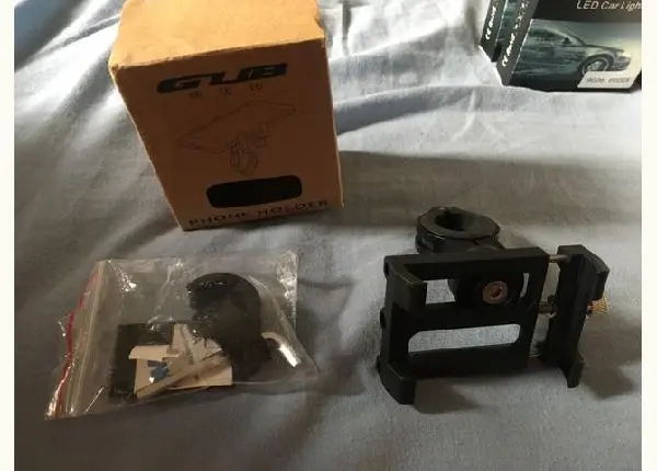 Suporte de celular para moto em alumínio