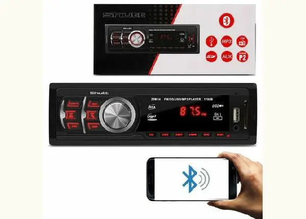 Mp3 Player Automotivo Shutt Montana 1 Din 3.5 Polegadas Bluetooth