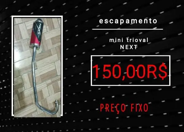 Escapamento trioval