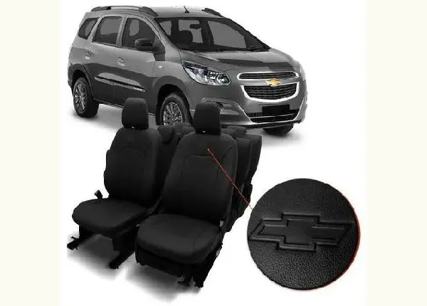Capa Banco Couro Ecológico Chevrolet Spin 2012 a 2019 Automotiva