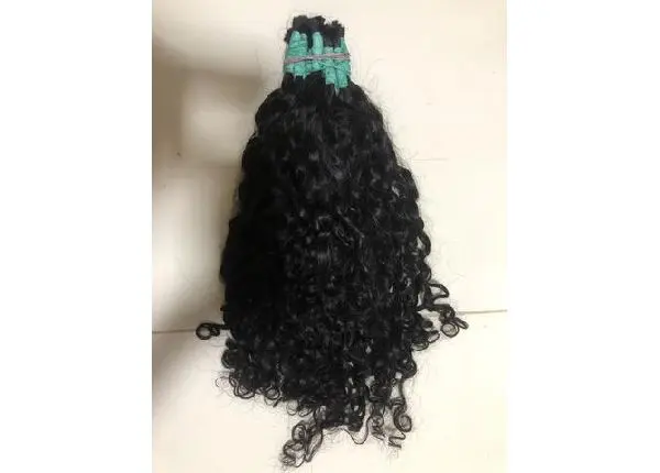 Cabelo cacheado, 55 cm, 347 gramas