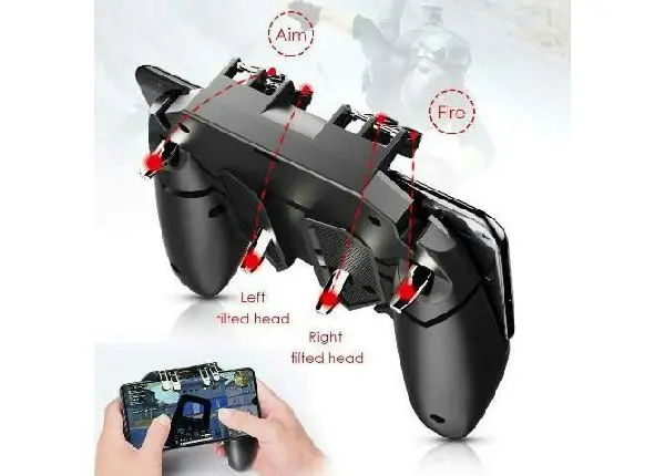 Gamepad 4 gatilhos para jogar Pubg, Fortnite e Free Fire