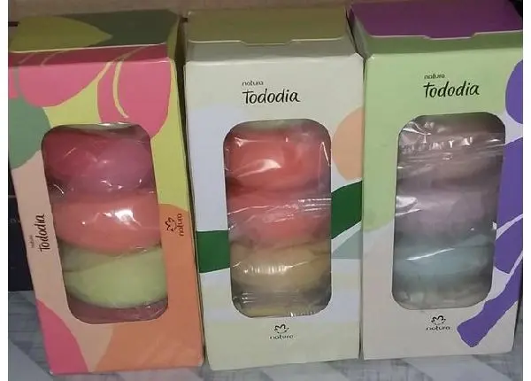 Sabonetes em caixa