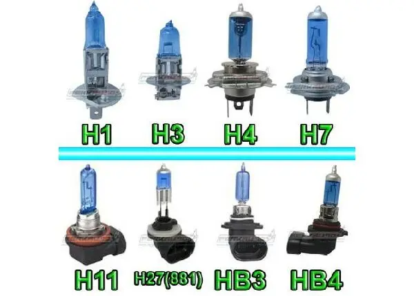 Par de Lâmpadas Automotivas 55W Super Brancas HB3 HB4 H11 H7 H8 H4 H3 H1 H16 e H27