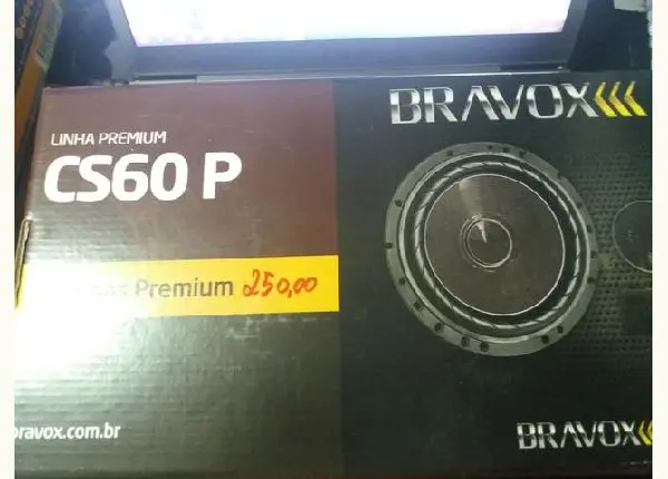 Kit 2 vias bravox novo na caixa garantia instalado