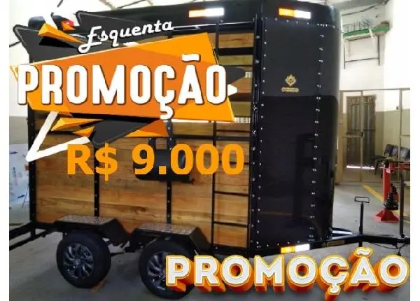 Carretinha para transportar cavalos