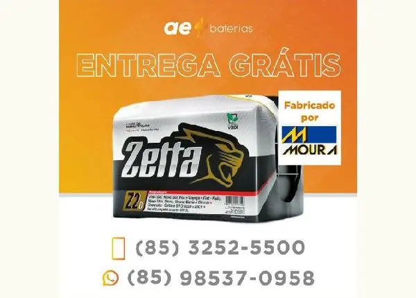 Super oferta na bateria 100Ah Zetta para caminhão
