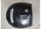 Capacete LS2 aberto preto com óculos interno