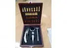 Jogo de xadrez + Kit abridor de vinho