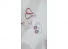 Kit com três brincos novos